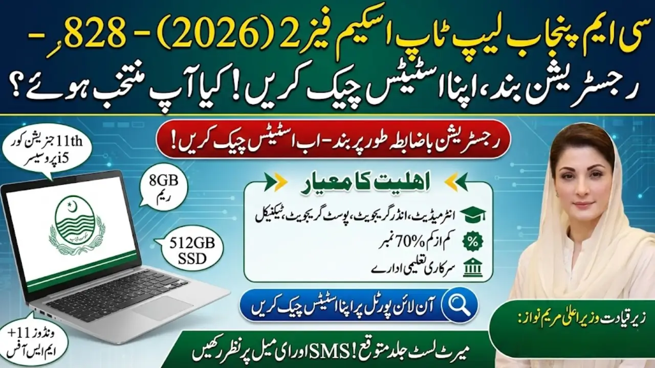 CM Punjab Laptop Scheme Phase 2