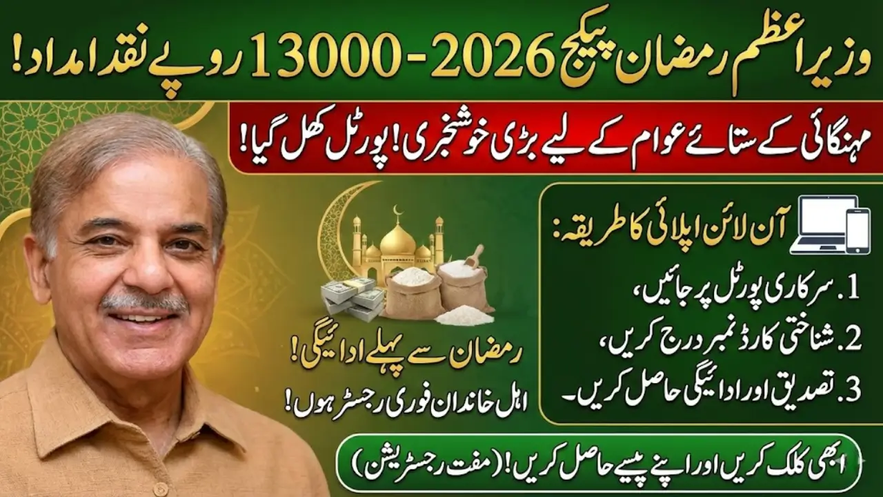 Prime Minister Ramzan Package Registration